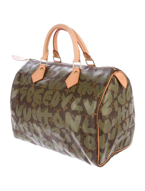 louis vuitton graffiti speedy replica|Louis Vuitton vintage speedy bag.